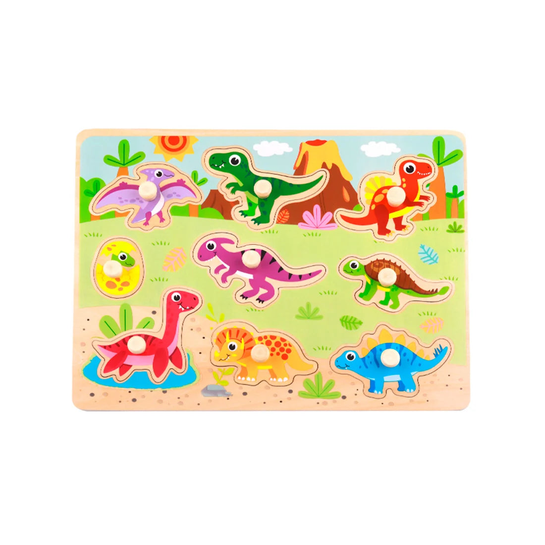Puzzle Dinosaurio 10 Piezas Encajables