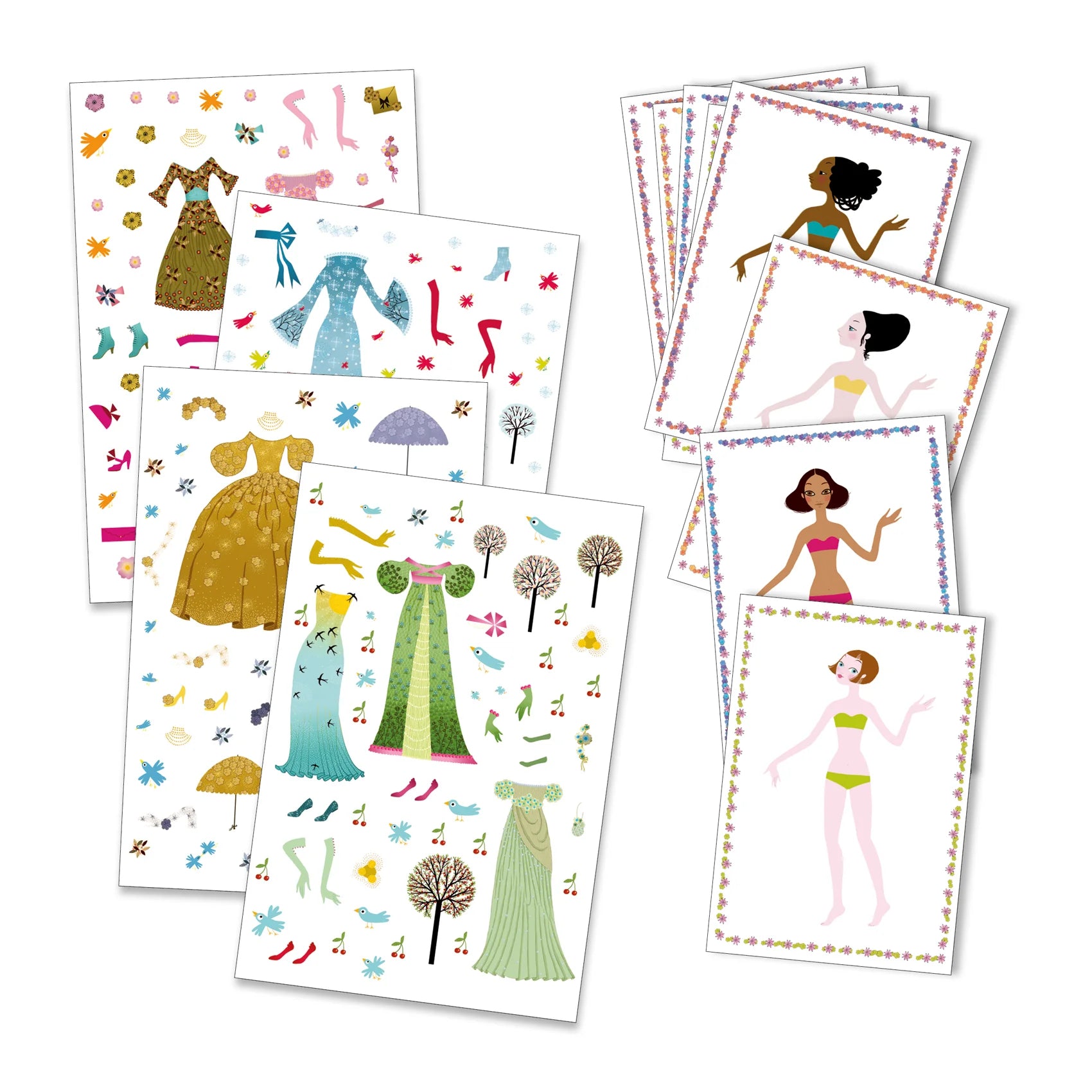 Stickers y Muñecas de Papel Reutilizables