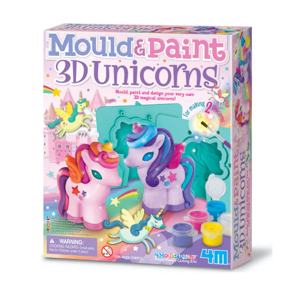 Moldea Pinta Unicornios 3D