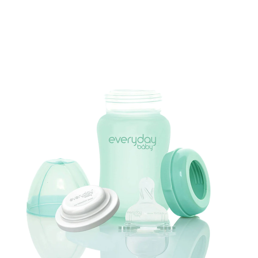 Mamadera de vidrio Healthy 150 ml - Verde