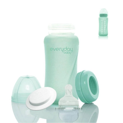 Mamadera de vidrio Healthy 240 ml - Verde