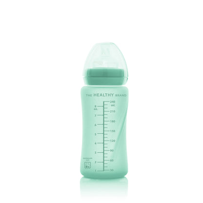 Mamadera de vidrio Healthy 240 ml - Verde