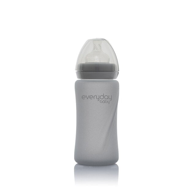Mamadera de vidrio Healthy 240 ml - Gris