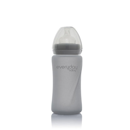 Mamadera de vidrio Healthy 240 ml - Gris