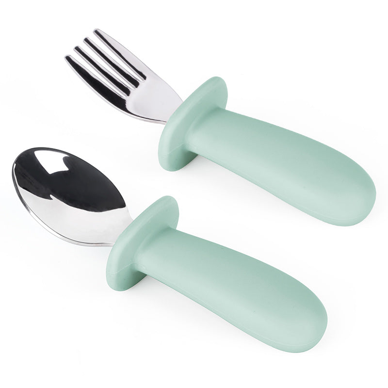 Set de Cuchara y Tenedor Verde