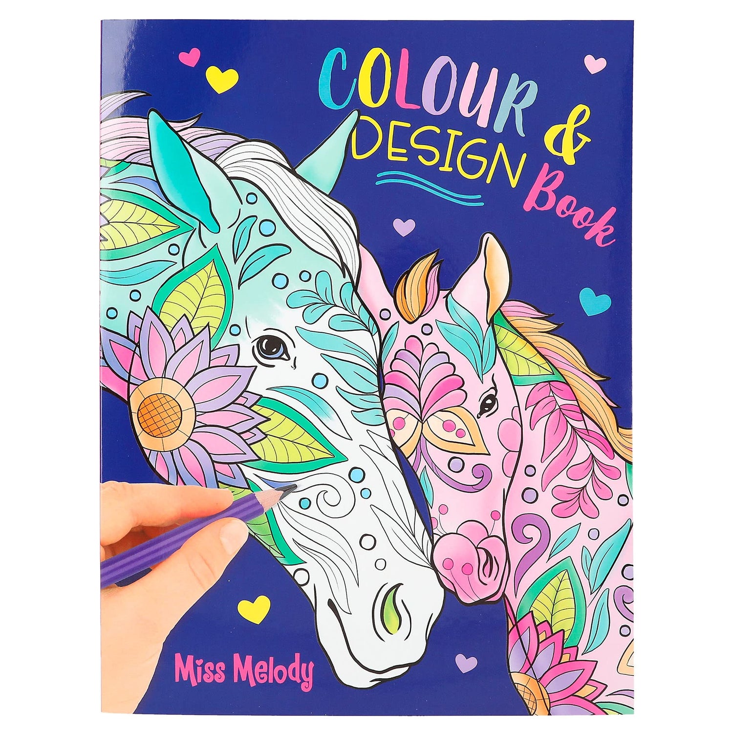 Libro para Colorear y Diseñar Amigos de los Caballos