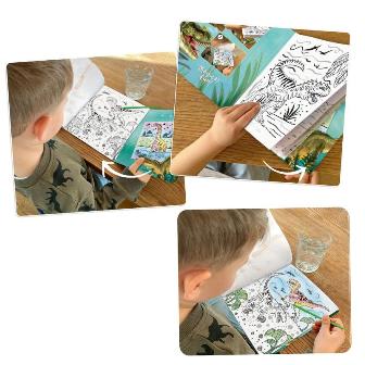 Cuaderno mágico de acuarela con pincel
