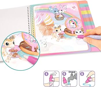 Libro mágico de agua - Pinta unicornios