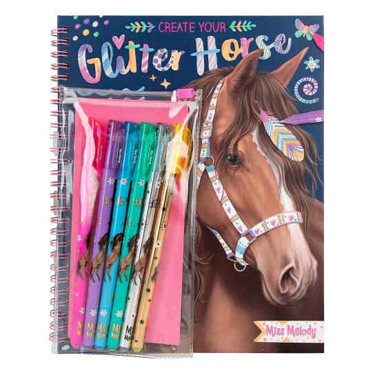 Cuaderno Crea tus caballos Glitter