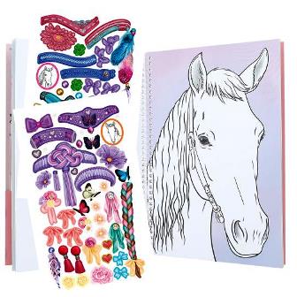 Crea tus Caballos Blaze Pinta y Pega Stickers
