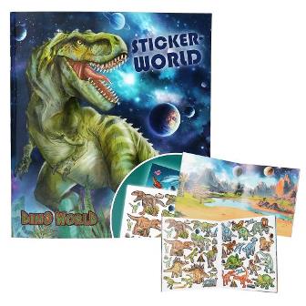 Cuaderno de Stickers Dino World Galaxy