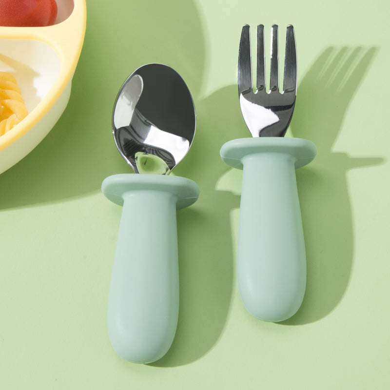 Set de Cuchara y Tenedor Verde
