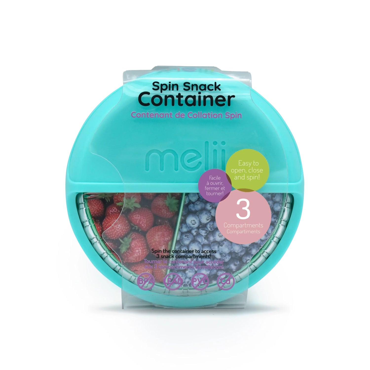 Contenedor spin snack - Azul