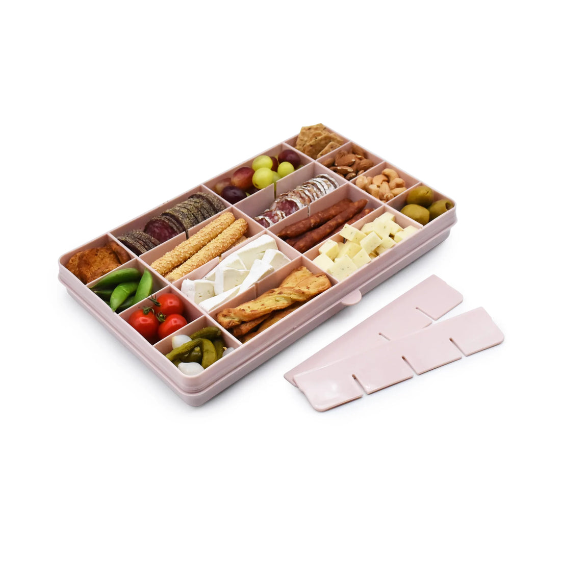 Caja contenedora XL para snacks - Rosado