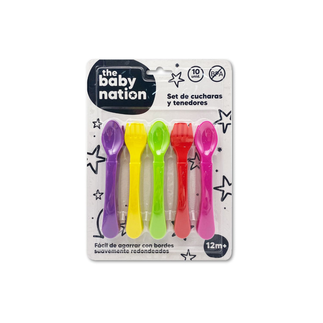 Pack de 10 Cubiertos de Plástico