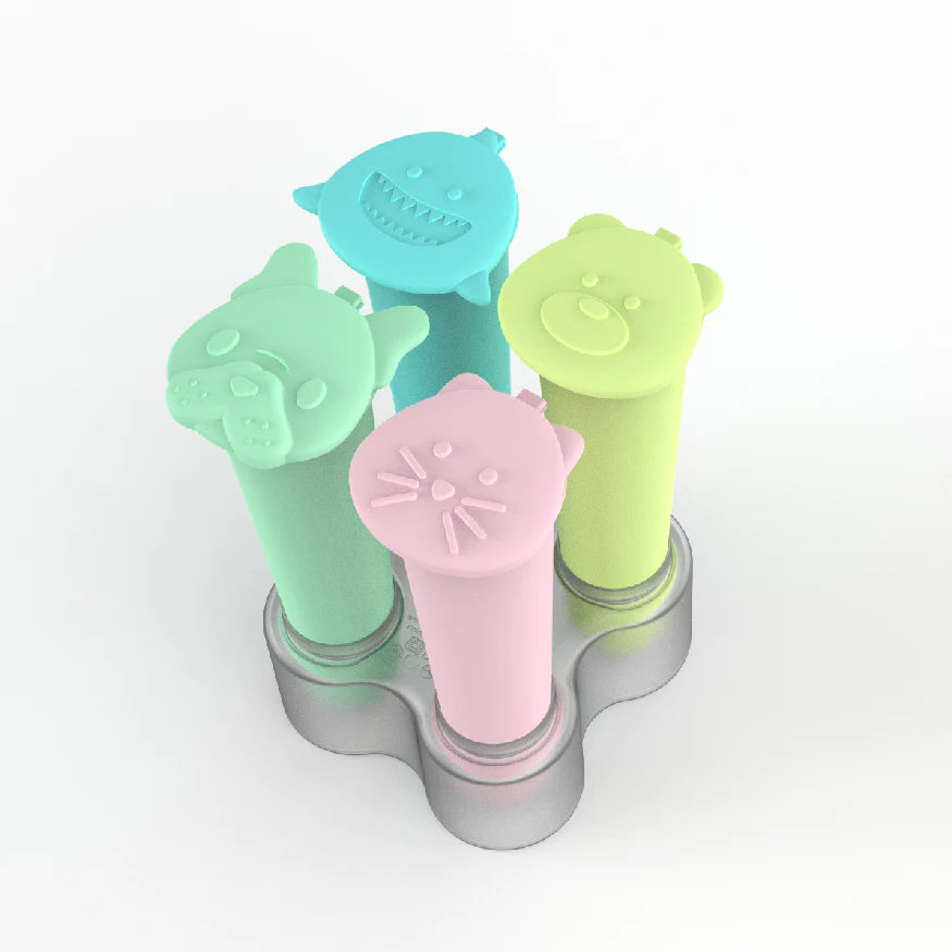 Pack de 4 moldes helado push up