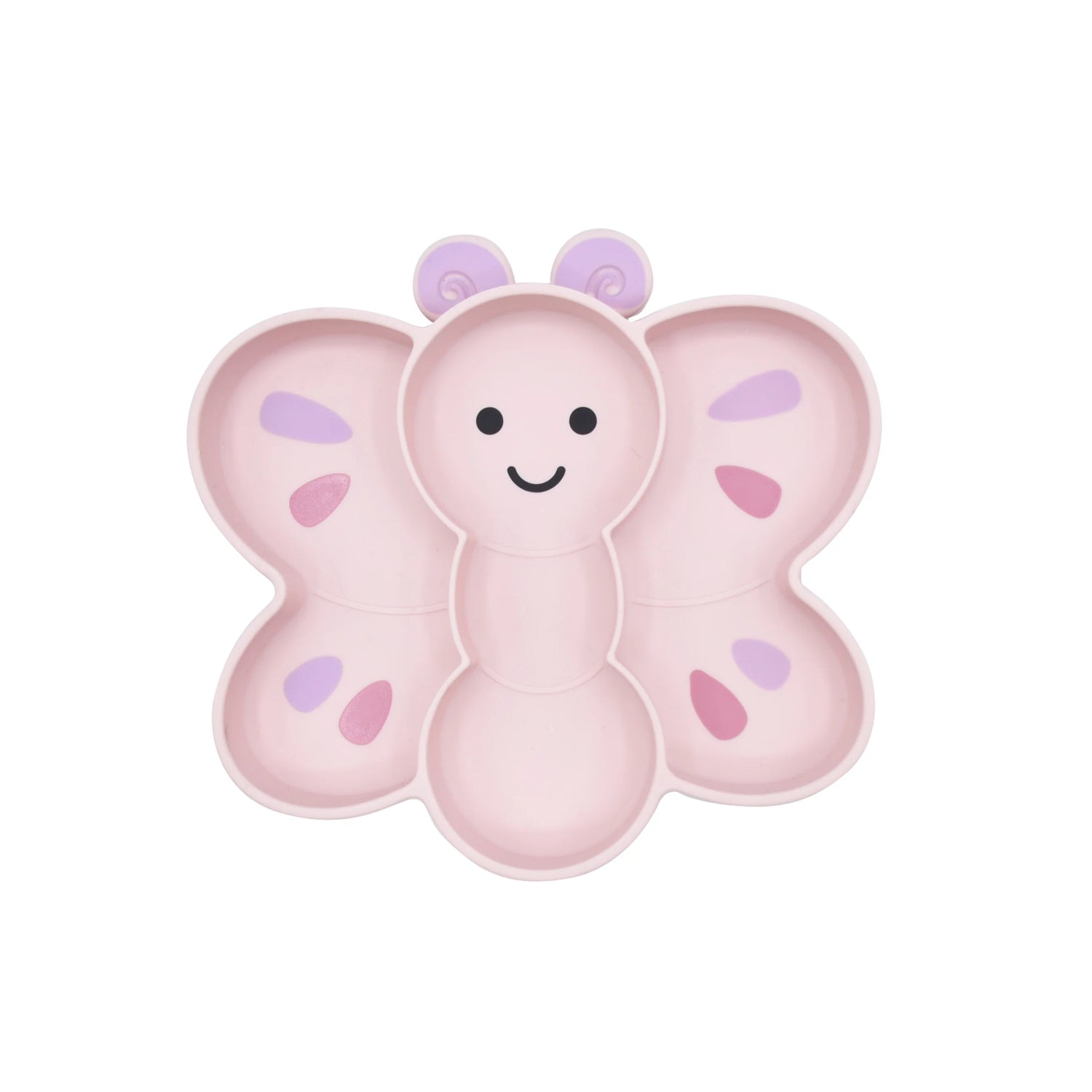 Plato de silicona con succión - Mariposa