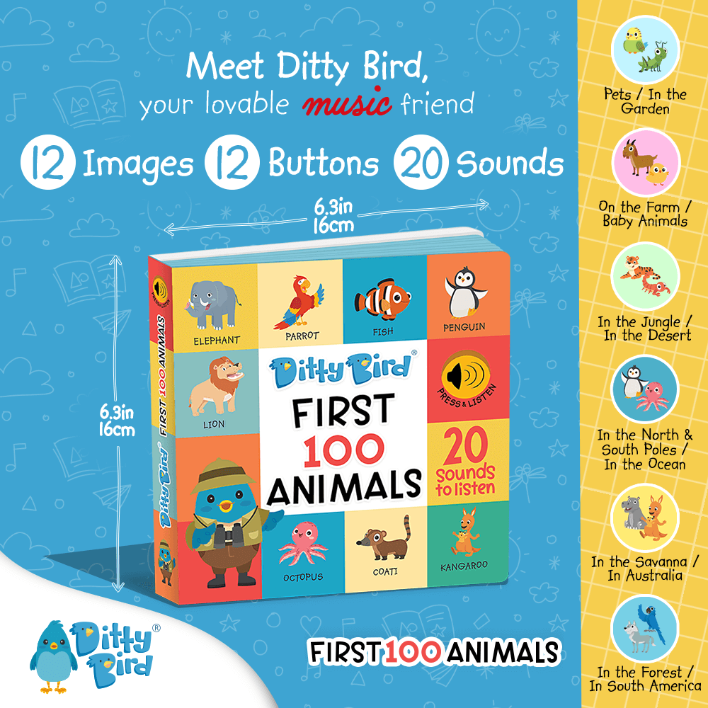 Libro Interactivo Musical First 100 Animals