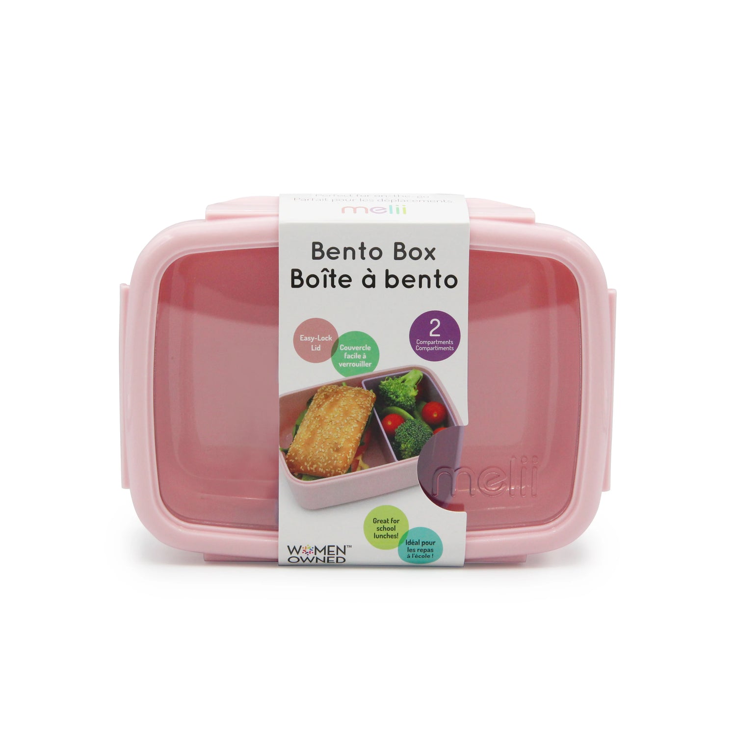 Lonchera bento box 880 ml - Rosado