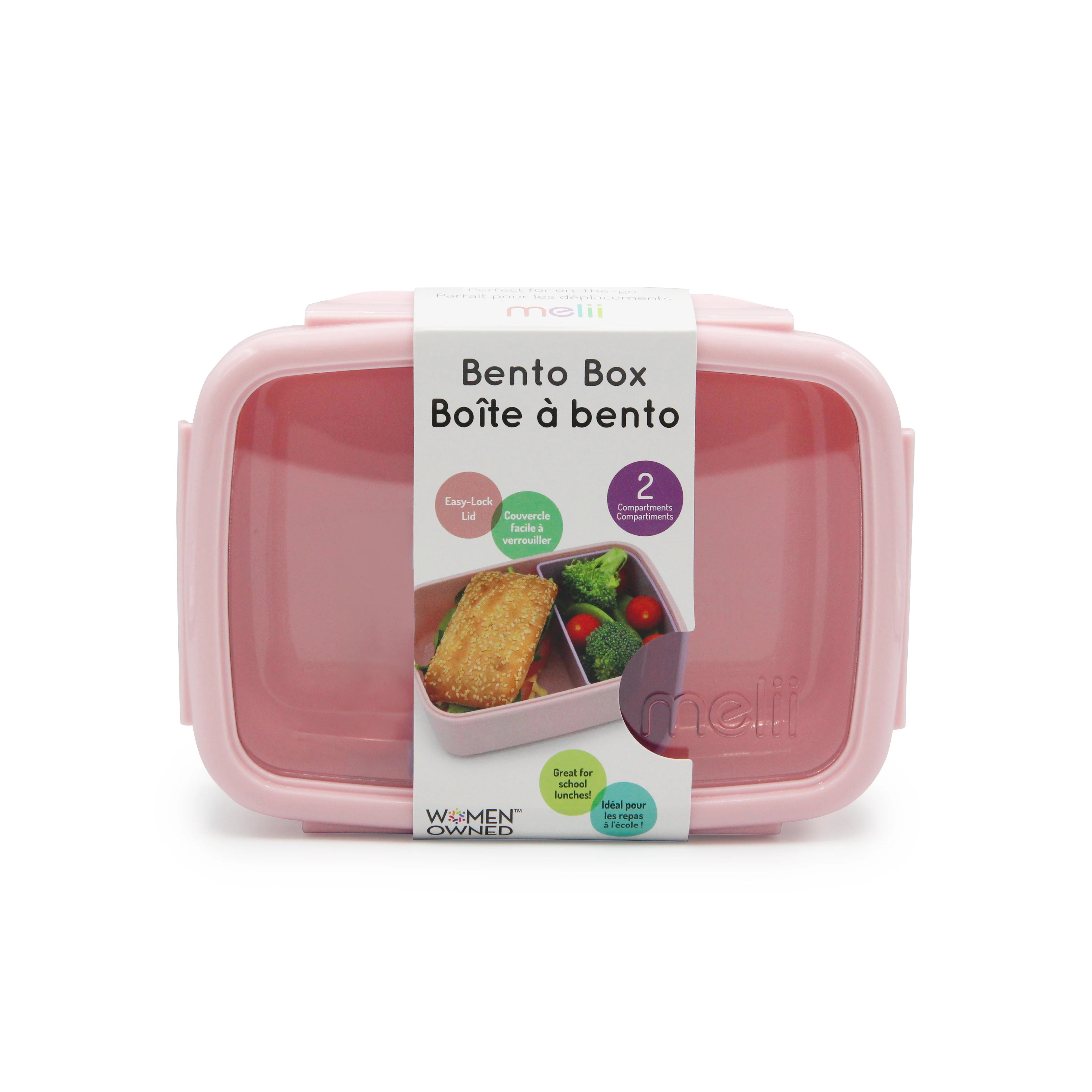 Lonchera bento box 880 ml - Rosado