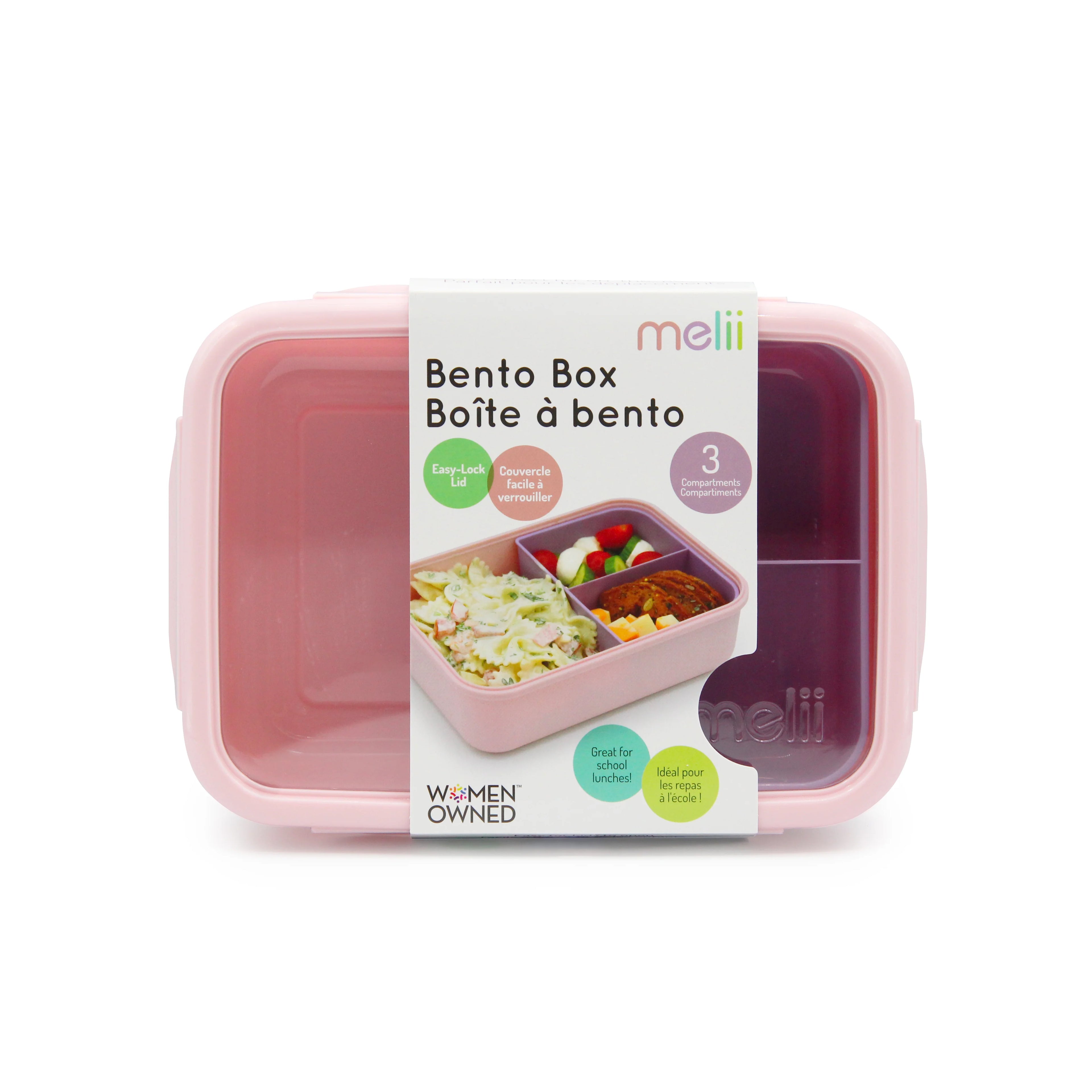 Lonchera bento box 1250 ml - Rosado