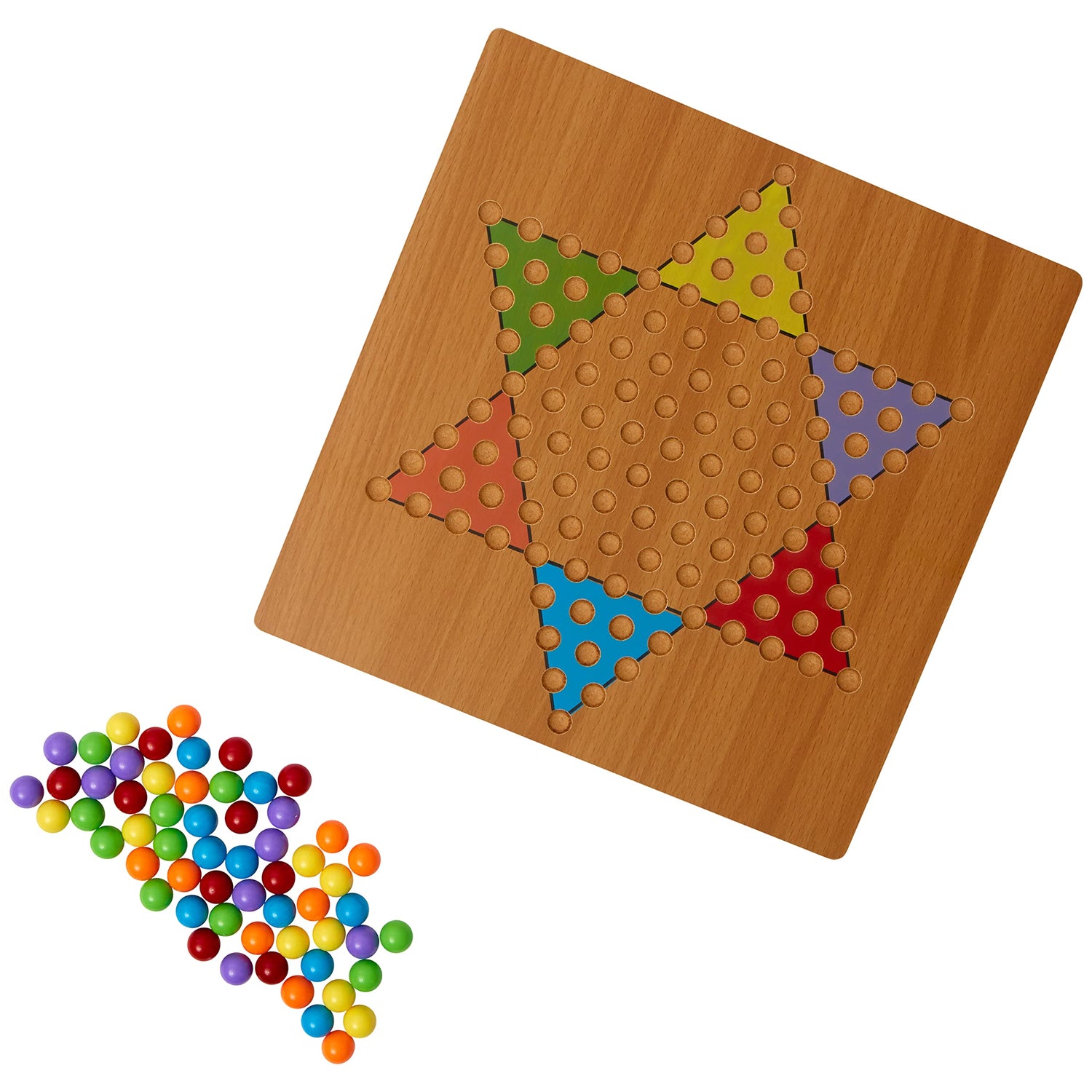 Juego de Damas Chinas de Madera