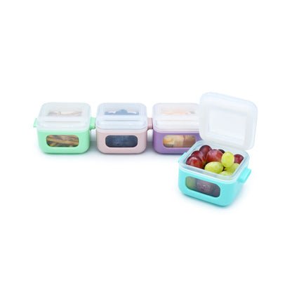 Pack de 4 contenedores 118 ml Cubos