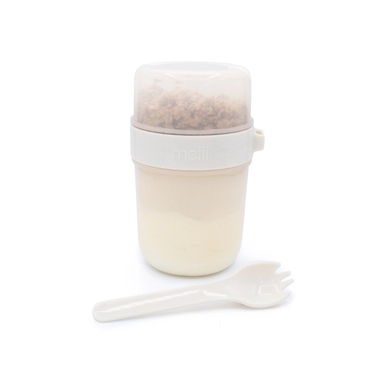 Contenedor para yoghurt y ensalada - Beige