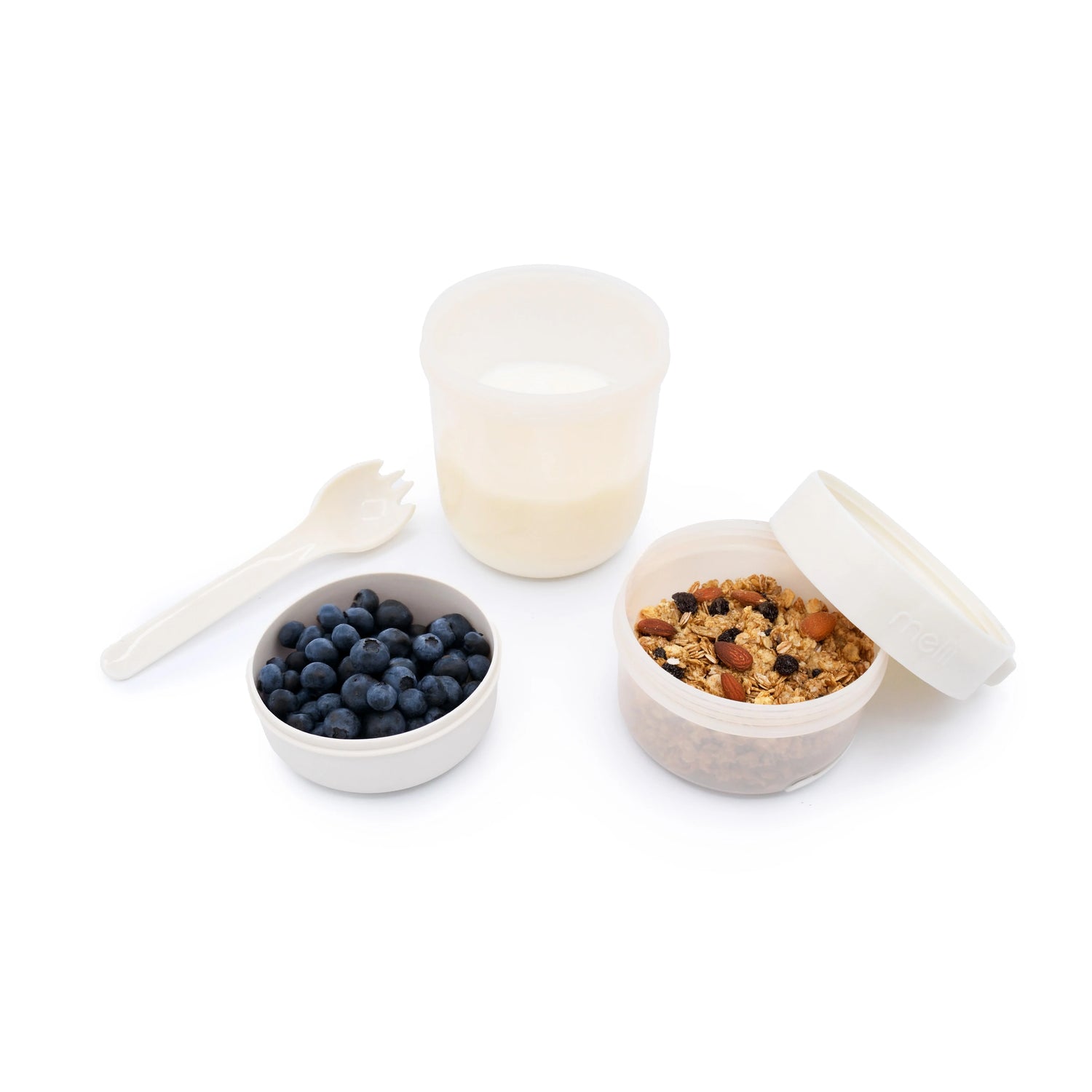 Contenedor para yoghurt y ensalada - Beige