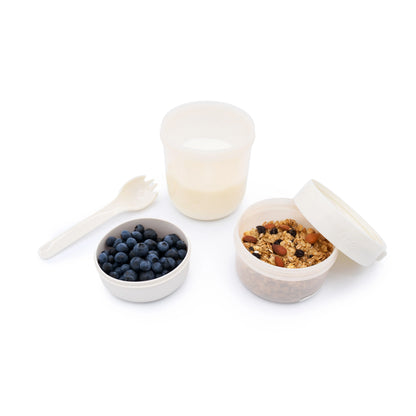 Contenedor para yoghurt y ensalada - Beige