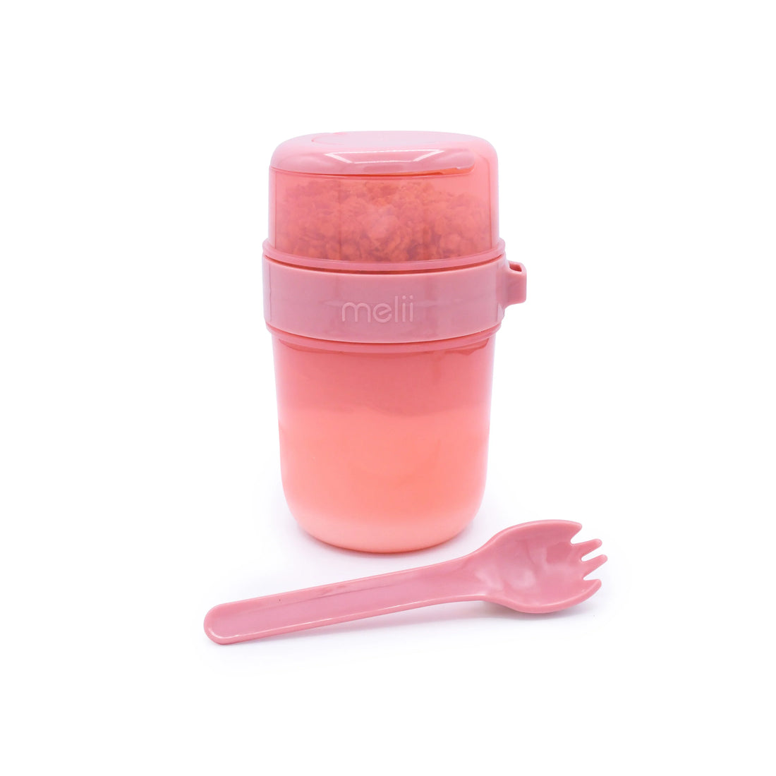 Contenedor para yoghurt y ensalada - Rosado