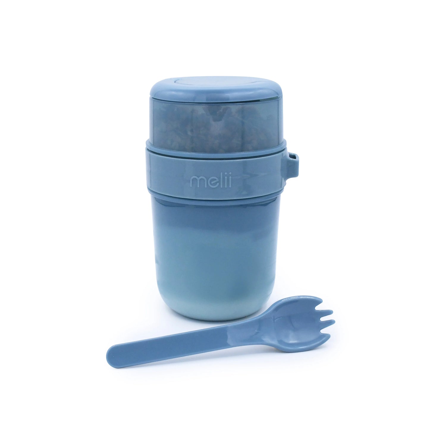 Contenedor para yoghurt y ensalada - Azul