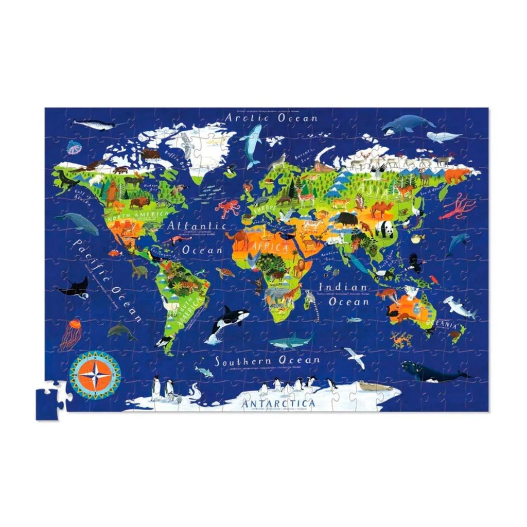 Puzzle y Poster Animales del Mundo 200 Piezas