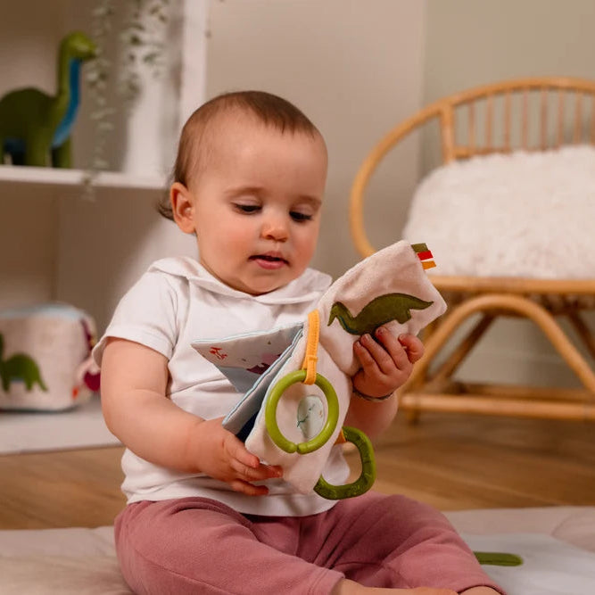 Libro de tela para bebé - Dinosaurios