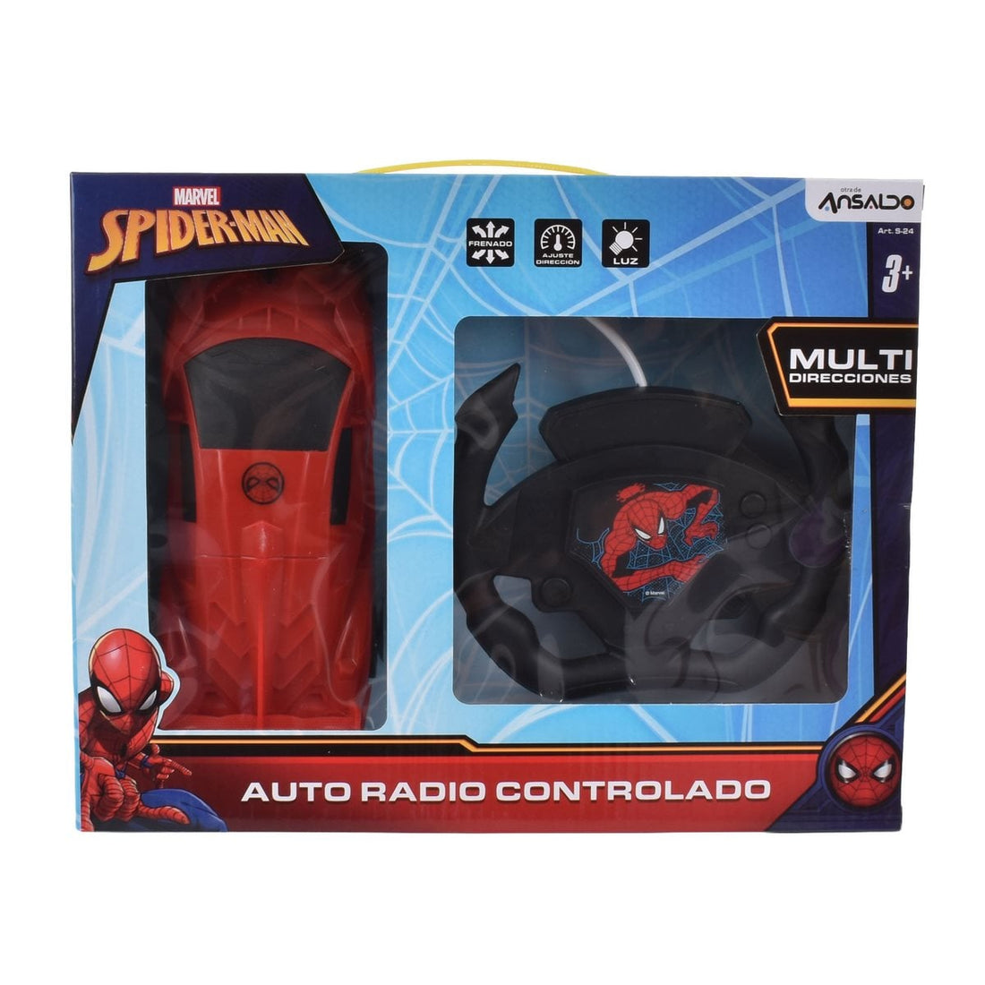 Auto radio controlado de 20 cms Spiderman