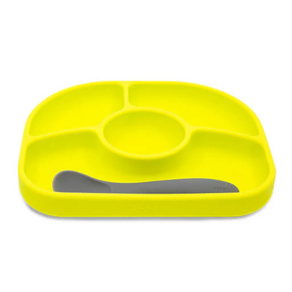 Set de plato y cuchara de silicona Yümi