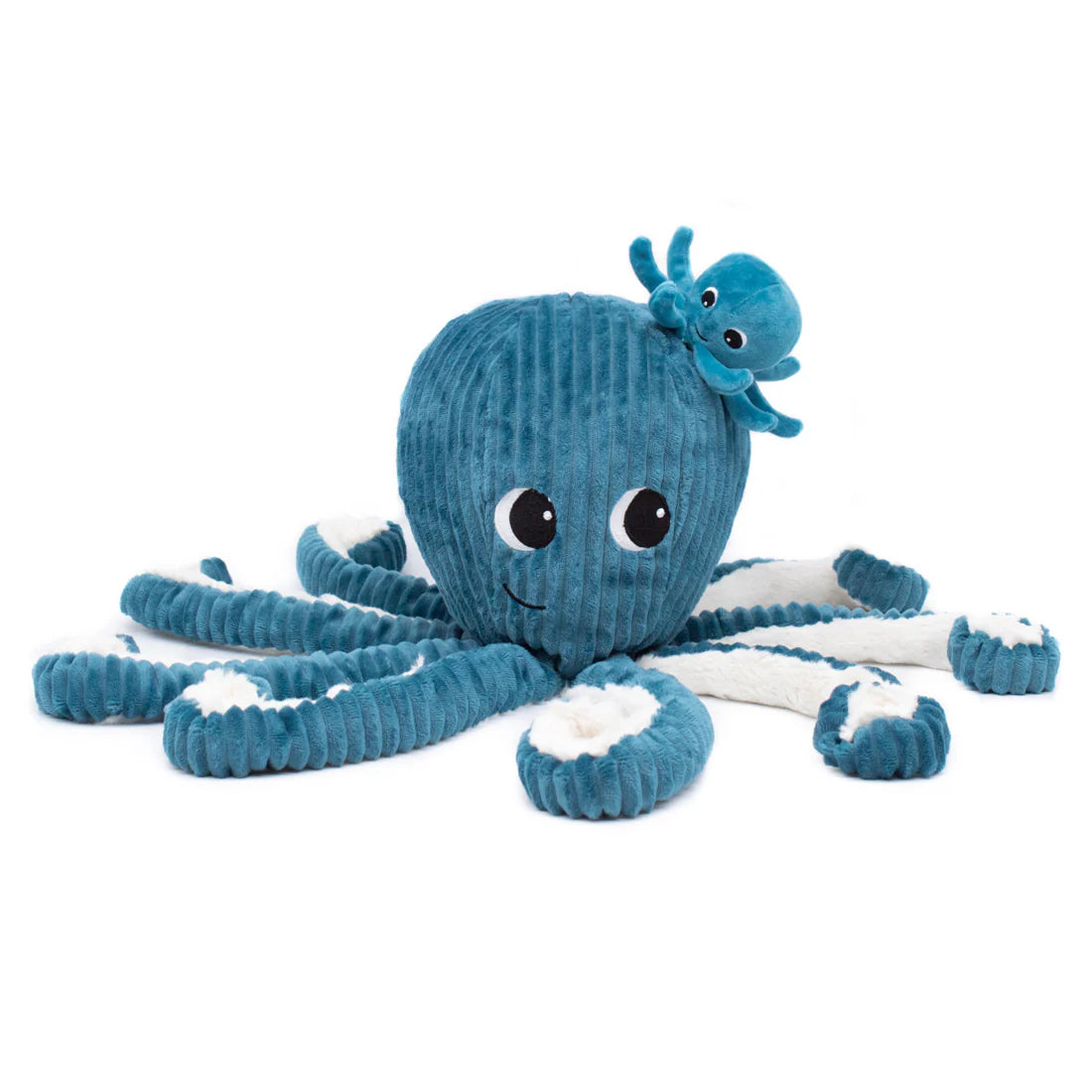 Peluche Pulpo Filou Mamá y Bebé - Azul