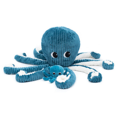 Peluche Pulpo Filou Mamá y Bebé - Azul