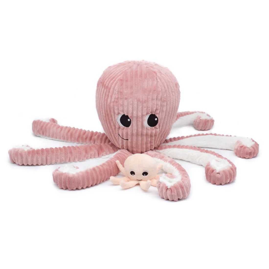 Peluche Pulpo Filou Mamá y Bebé - Rosa