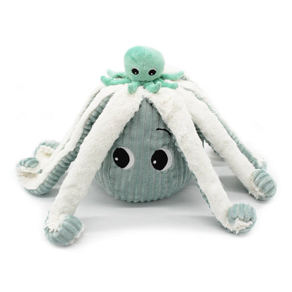 Peluche Pulpo Filou Mamá y Bebé - Menta