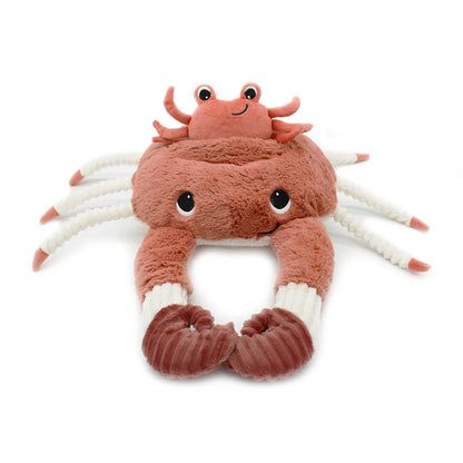 Peluche Cangrejo Cassecou Mamá y Bebé - Terracota