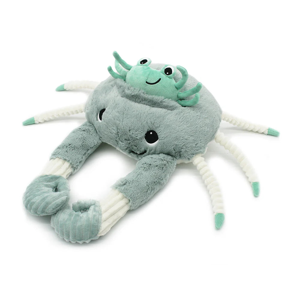 Peluche Cangrejo Cassecou Mamá y Bebé - Menta
