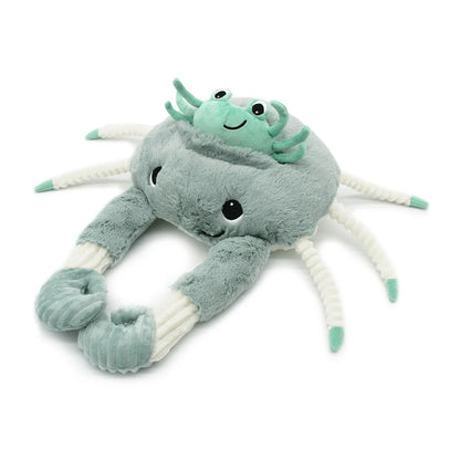 Peluche Cangrejo Cassecou Mamá y Bebé - Menta