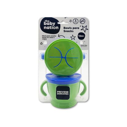 Pack de 2 Bowls para Snacks Verde