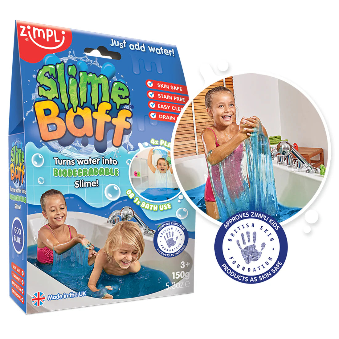 Slime Baff 150 Gramos Azul