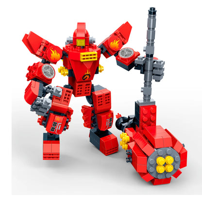 Set de Bloques Robot Merch II Rojo 2 en 1 351 Piezas