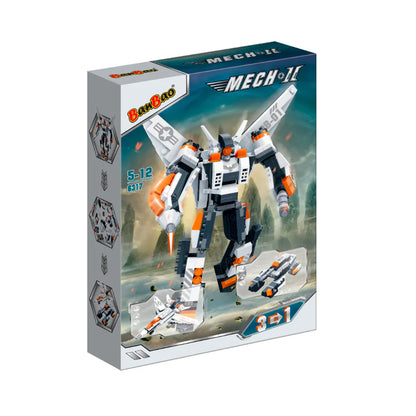 Set de Bloques Robot Merch II Naranjo 3 en 1 215 Piezas