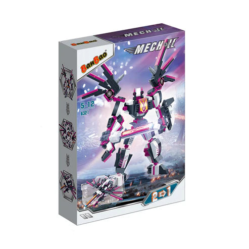 Set de Bloques de Construcción Robot Mech II 2 en 1 Morado