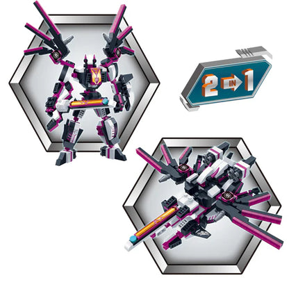 Set de Bloques de Construcción Robot Mech II 2 en 1 Morado