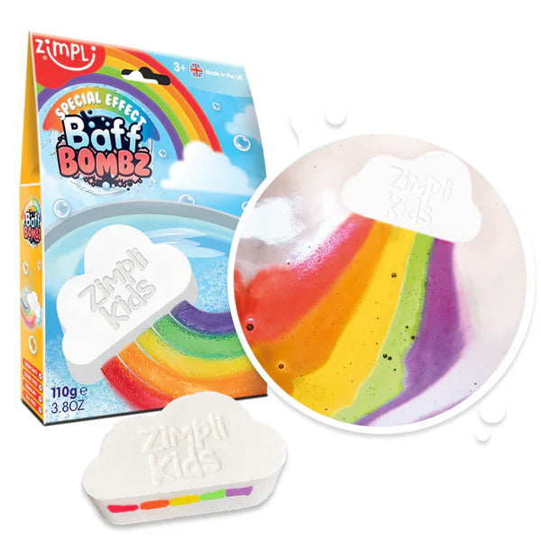 Bomba de baño efecto especial nube arcoiris